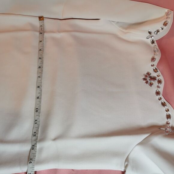 Golds Infinity White Rose Mini Dress Size Small Bodycon Gyaru Gal Fashion Party - Picture 6 of 8